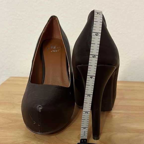 NWOB Miss Me Dark Brown “ORPHA-17” Platform Stiletto Heels - Picture 12 of 12
